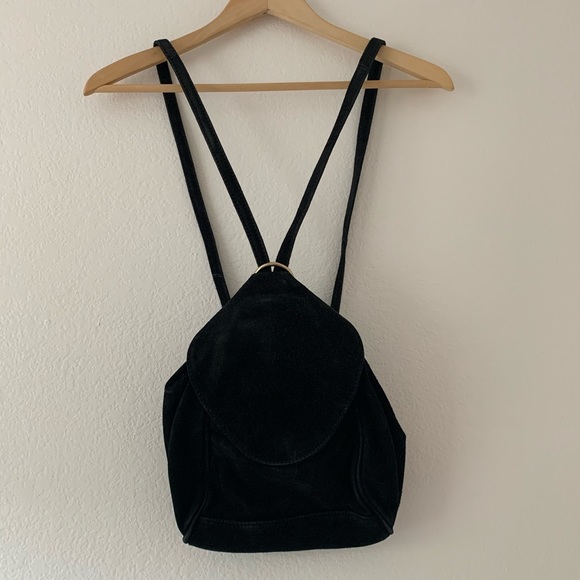 ASOS Handbags - ASOS suede leather purse backpack
